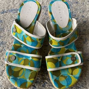 Vintage Y2K Celine Platform Sandals